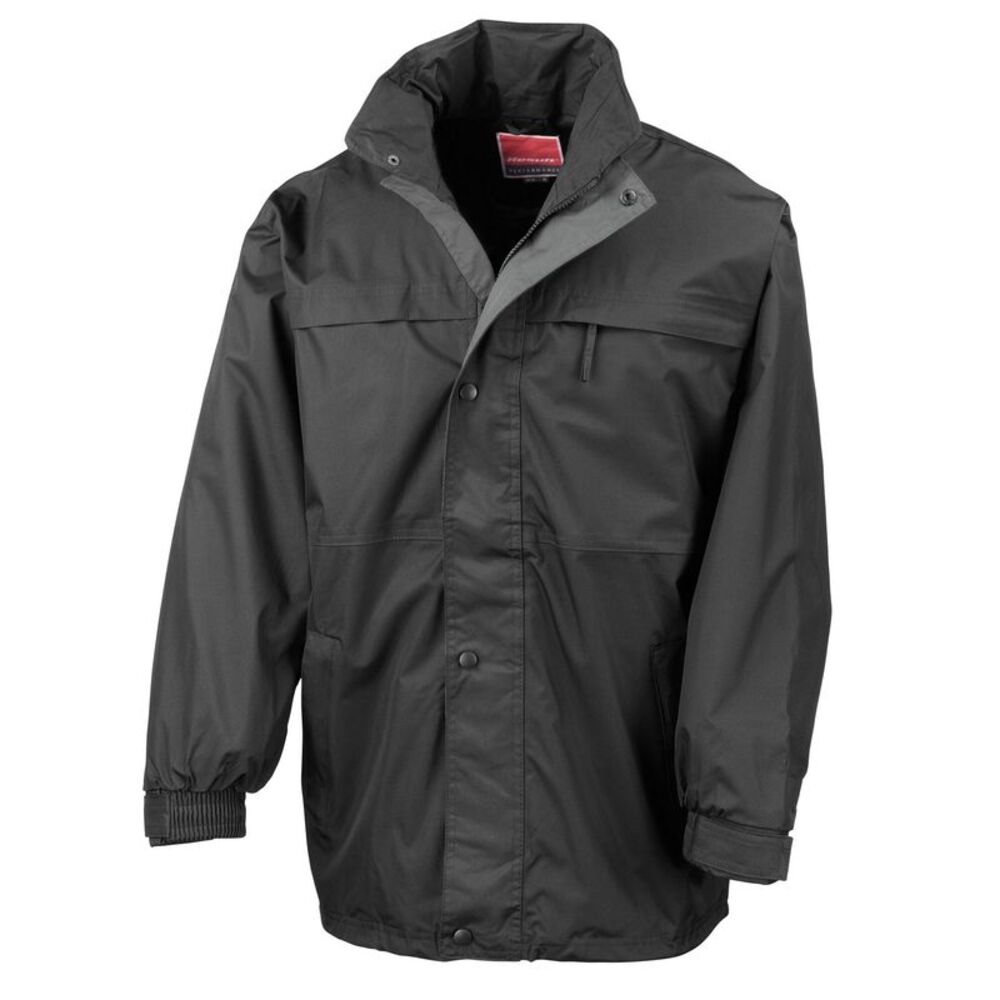 Result Mens Midweight Multi-Functional Jacket / Black/Gray